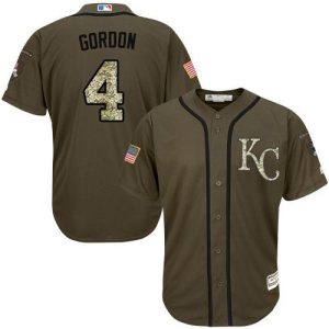 Premium Royals #4 Alex Gordon Green Salute to Service Stitched Youth MLB Jersey Hurry Exclusive offer Place your order immediately for a great jersey