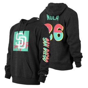 Premium San Diego Padres #26 Austin Nola Men's Nike MLB 2022 City Connect Hoodie   Black