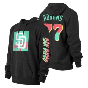 Premium San Diego Padres #27 Matt Beaty Men's Nike MLB 2022 City Connect Hoodie   Black