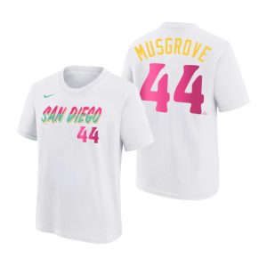 Premium San Diego Padres #44 Joe Musgrove 2022 City Connect Youth MLB T Shirt   White Sports enthusiasts seize this opportunity Order now to feel the game excitement