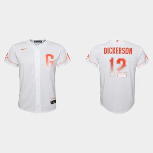 Premium San Francisco Giants #12 Alex Dickerson Youth 2021 City Connect White Jersey Be among the first buyers Order now to enjoy top notch quality