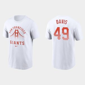 Premium San Francisco Giants #49 Jaylin Davis Men's 2021 City Connect Graphic White T shirt With high demand Don't miss out Order now to wear your team colors