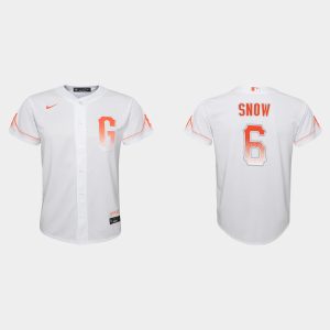 Premium San Francisco Giants #6 Jt Snow Youth 2021 City Connect White Jersey Act fast Only a few left Secure yours today