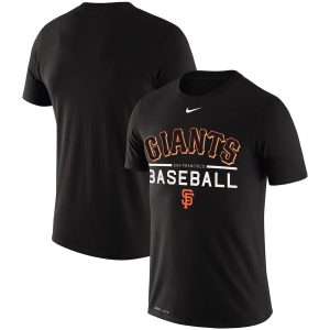 Premium San Francisco Giants Nike Practice Performance T Shirt Black