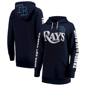 Premium Tampa Bay Rays G III 4Her by Carl Banks Women's Extra Innings Pullover Hoodie Navy