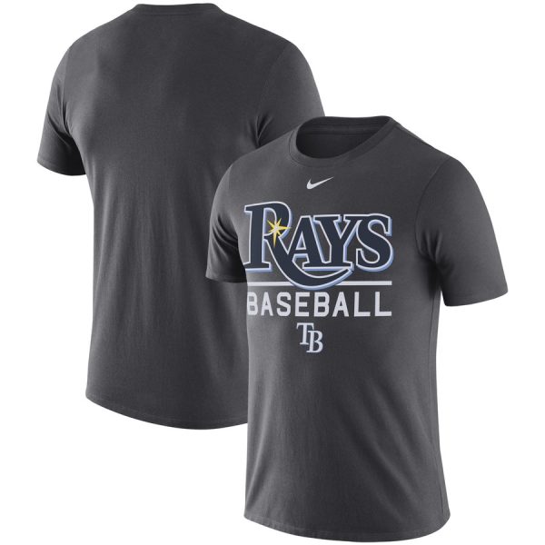 Premium Tampa Bay Rays Nike Practice Performance T Shirt Anthracite