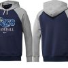 Premium Tampa Bay Rays Pullover Hoodie Dark Blue & Grey