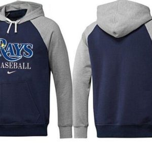 Premium Tampa Bay Rays Pullover Hoodie Dark Blue & Grey