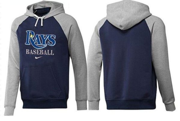 Premium Tampa Bay Rays Pullover Hoodie Dark Blue & Grey
