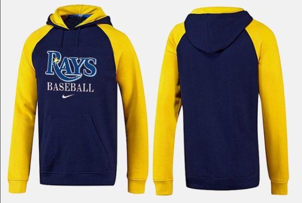 Premium Tampa Bay Rays Pullover Hoodie Dark Blue & Yellow