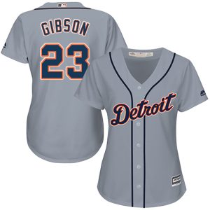 Premium Tigers #23 Kirk Gibson Grey Road Women's Stitched MLB Jersey Collectors this is a must have Add it to your collection by ordering