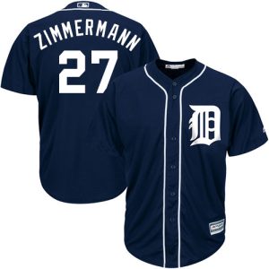 Premium Tigers #27 Jordan Zimmermann Navy Blue Cool Base Stitched Youth MLB Jersey For a short time available Grab yours quickly to own a team jersey