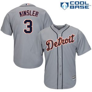 Premium Tigers #3 Ian Kinsler Grey Cool Base Stitched Youth MLB Jersey Collectors this is a must have Add it to your collection by ordering