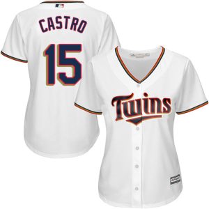 Premium Twins #15 Jason Castro White Home Women's Stitched MLB Jersey Sports fans this is your chance Order soon to be part of the action