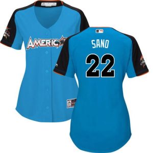 Premium Twins #22 Miguel Sano Blue 2017 All Star American League Women's Stitched MLB Jersey Sports fans this is your chance Order soon to be part of the action