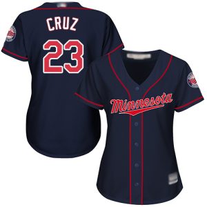 Premium Twins #23 Nelson Cruz Navy Blue Alternate Women's Stitched MLB Jersey Collectors this is a must have Add it to your collection by ordering