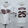 Premium Twins #25 Byron Buxton White Home Women's Stitched MLB Jersey Collectors this is a must have Add it to your collection by ordering