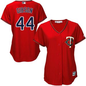Premium Twins #44 Kyle Gibson Red Alternate Women's Stitched MLB Jersey For a short time available Grab yours quickly to own a team jersey