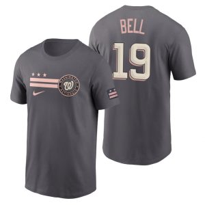 Premium Washington Nationals #19 Josh Bell Men's Nike Gray 2022 City Connect Graphic T Shirt Sports fans this is your chance Order soon to be part of the action