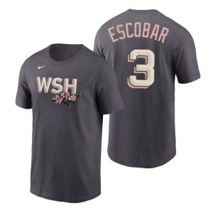 Premium Washington Nationals #3 Alcides Escobar Men's Nike 2022 City Connect Wordmark T Shirt Sports enthusiasts seize this opportunity Order now to feel the game excitement