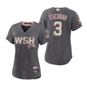 Premium Washington Nationals #3 Alcides Escobar Women's Nike Gray 2022 City Connect Replica Jersey Sports enthusiasts seize this opportunity Order now to feel the game excitement