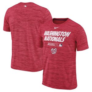 Premium Washington Nationals Nike Authentic Collection Velocity Team Issue Performance T Shirt Red