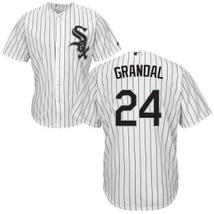 Premium White Sox #24 Yasmani Grandal White(Black Strip) New Cool Base Stitched Youth MLB Jersey Hurry Exclusive offer Place your order immediately for a great jersey