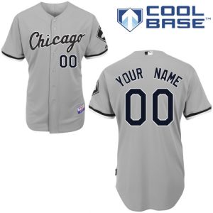 Premium White Sox Personalized Authentic Grey MLB Jersey (S 3XL)