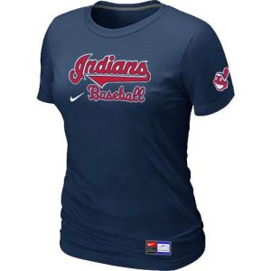 Premium Women's Nike Cleveland Guardians Short Sleeve Practice T Shirt Dark Blue Limited stock Order now to show your love for your team