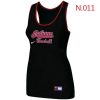 Premium Women's Nike Cleveland Guardians Tri Blend Racerback Stretch Tank Top Black With high demand Don't miss out Order now to wear your team colors