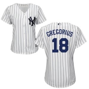 Premium Yankees #18 Didi Gregorius White Strip Home Women's Stitched MLB Jersey With high demand Don't miss out Order now to wear your team colors