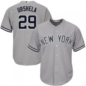 Premium Yankees #29 Gio Urshela Grey New Cool Base Stitched MLB Jersey