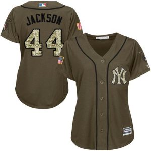 Premium Yankees #44 Reggie Jackson Green Salute to Service Women's Stitched MLB Jersey Limited stock Order now to show your love for your team