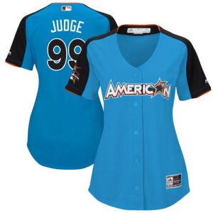 Premium Yankees #99 Aaron Judge Blue 2017 All Star American League Women's Stitched MLB Jersey Sports fans this is your chance Order soon to be part of the action