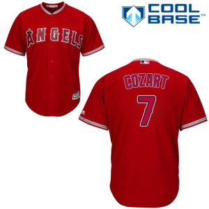 Stunning Angels #7 Zack Cozart Red Cool Base Stitched Youth MLB Jersey With high demand Don't miss out Order now to wear your team colors
