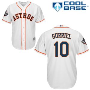 Stunning Astros #10 Yuli Gurriel White Cool Base 2019 World Series Bound Stitched Youth MLB Jersey Sports enthusiasts seize this opportunity Order now to feel the game excitement