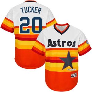 Stunning Astros #20 Preston Tucker White/Orange Cooperstown Stitched Youth MLB Jersey Be among the first buyers Order now to enjoy top notch quality