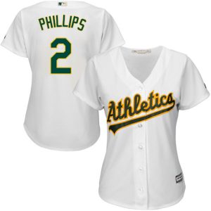Stunning Athletics #2 Tony Phillips White Home Women's Stitched MLB Jersey With high demand Don't miss out Order now to wear your team colors