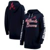 Stunning Atlanta Braves G III 4Her by Carl Banks Women's Extra Innings Pullover Hoodie Navy