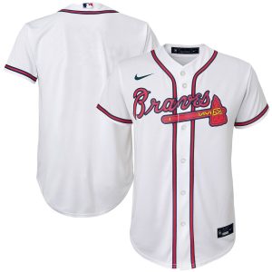 Stunning Atlanta Braves Nike Youth Home 2020 MLB Team Jersey White Hurry Exclusive offer Place your order immediately for a great jersey