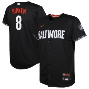 Stunning Baltimore Orioles #8 Cal Ripken Youth Nike Black 2023 City Connect Player Jersey Sports fans this is your chance Order soon to be part of the action