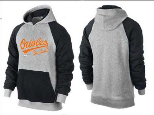 Stunning Baltimore Orioles Pullover Hoodie Grey & Black