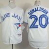 Stunning Blue Jays #20 Josh Donaldson White Home Cool Base Stitched MLB Jersey