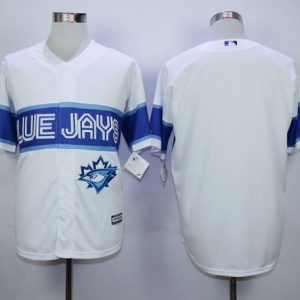 Stunning Blue Jays Blank White Exclusive New Cool Base Stitched MLB Jersey