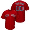 Stunning Boston Red Sox Majestic Cool Base Custom Jersey Red