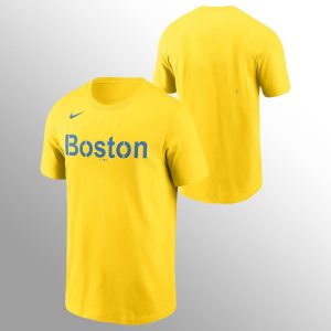 Stunning Boston Red Sox Men's 2021 City Connect Gold T Shirt Limited stock Order now to show your love for your team