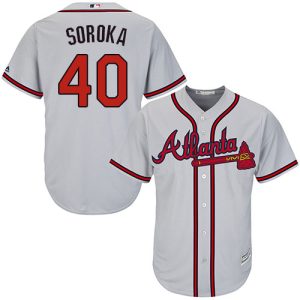 Stunning Braves #40 Mike Soroka Grey New Cool Base Stitched Youth MLB Jersey Be among the first buyers Order now to enjoy top notch quality