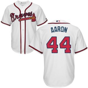 Stunning Braves #44 Hank Aaron White Cool Base Stitched Youth MLB Jersey Be among the first buyers Order now to enjoy top notch quality