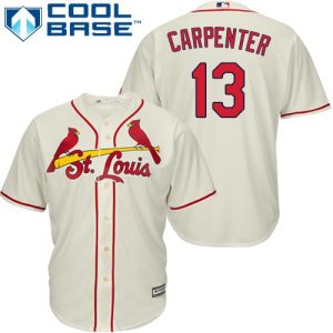 Stunning Cardinals #13 Matt Carpenter Cream Cool Base Stitched Youth MLB Jersey Retailers boost your inventory Order now to meet customer demand