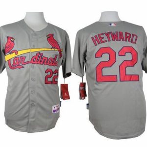 Stunning Cardinals #22 Jason Heyward Grey Cool Base Stitched MLB Jersey
